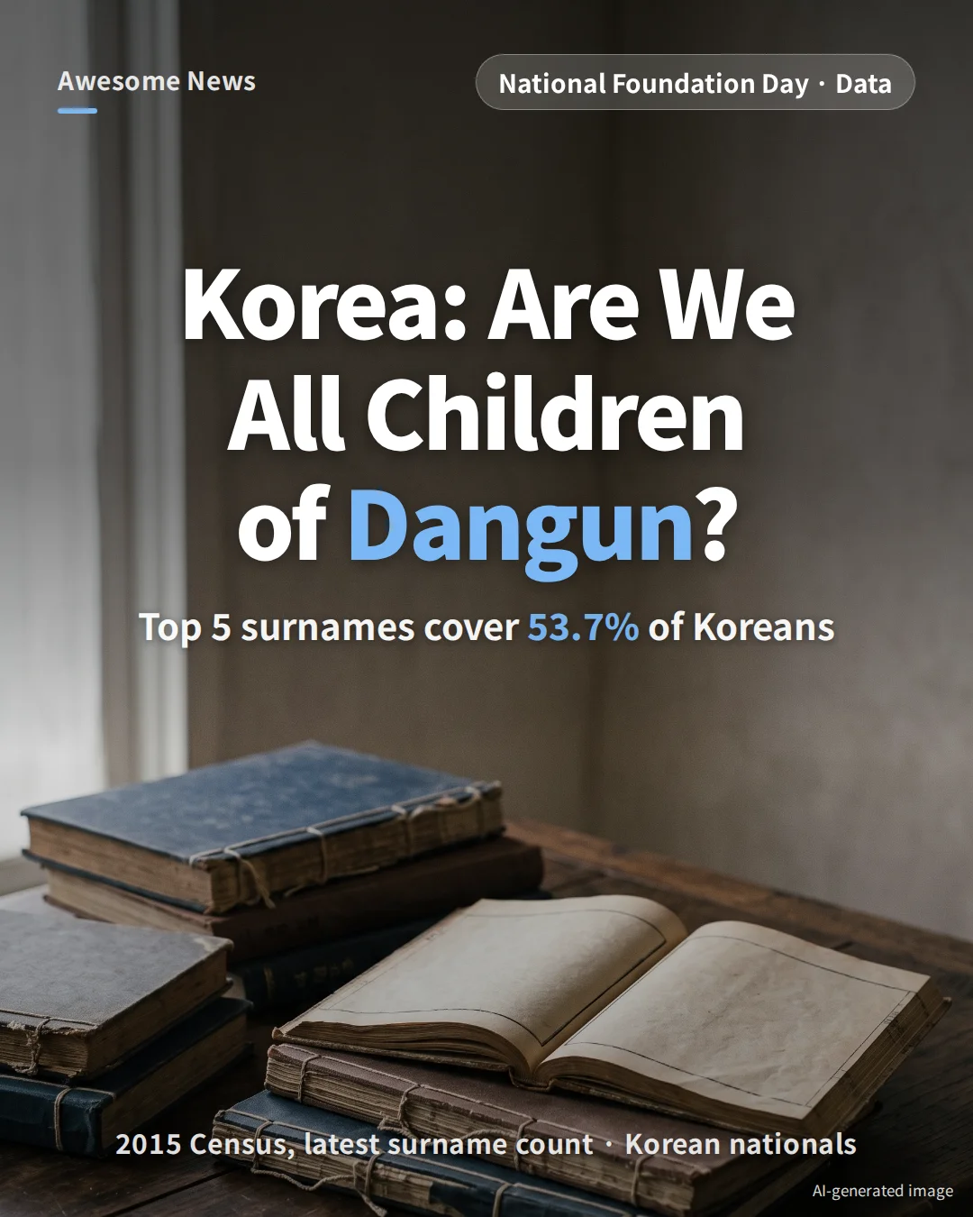 South Korea Surnames 2015: Top 5 Cover 53.7%, Kim Clan Has 1,010 Roots