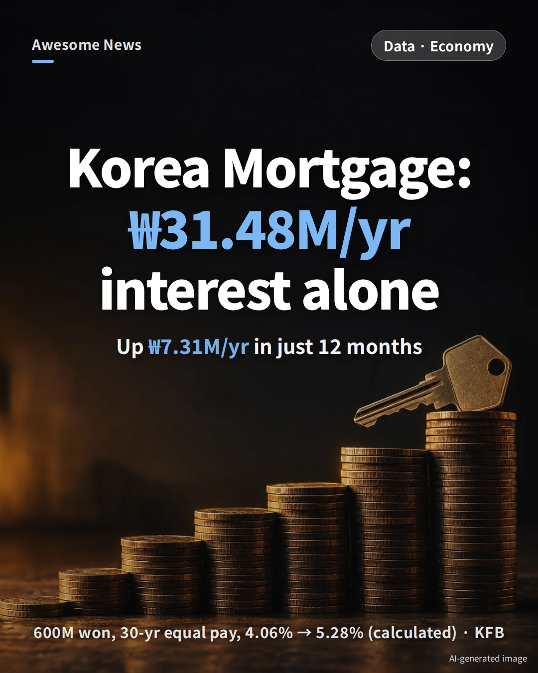 South Korea Mortgage Rates 2026: 5-Bank Table and ₩600M Loan Interest