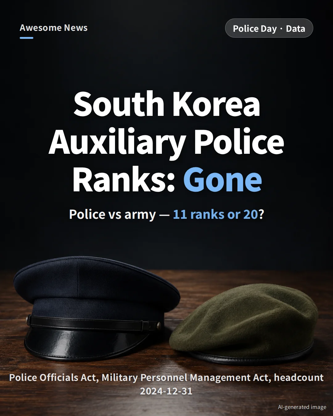 South Korea Police Ranks 2024: 11 Tiers vs Army’s 20, 38,010 at the Top Middle